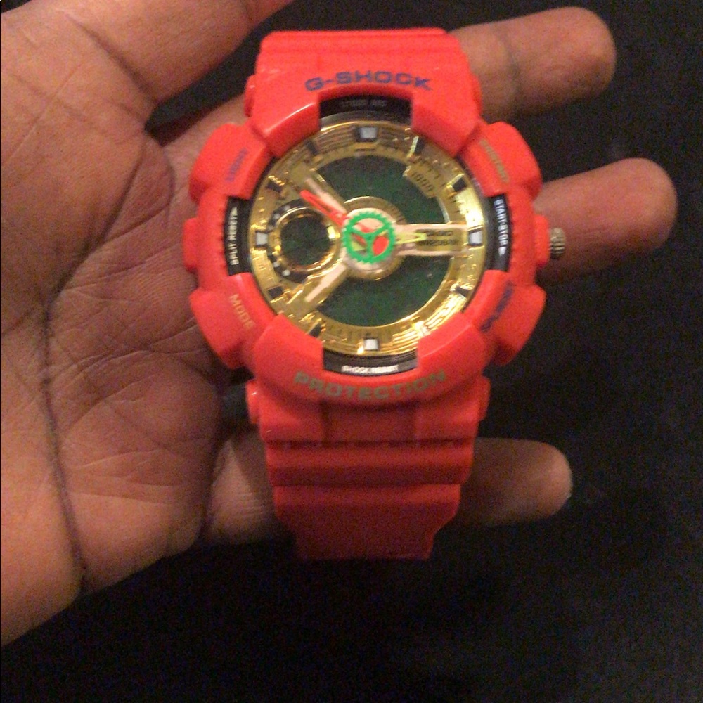 G Shock red watch